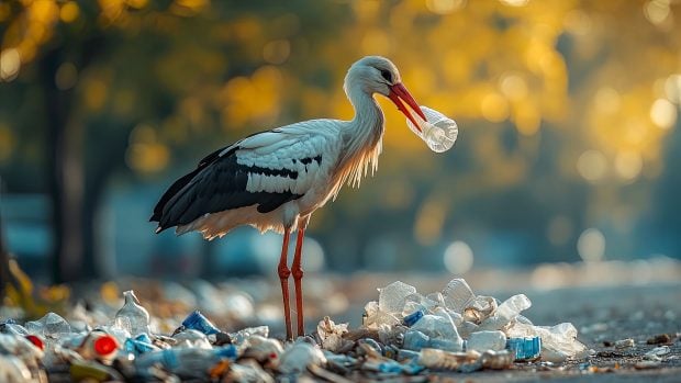 cigüeña plástico