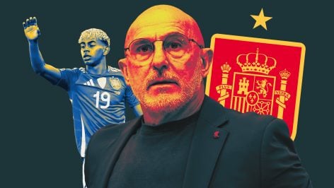 Lamine Yamal, De la Fuente y el escudo de España.