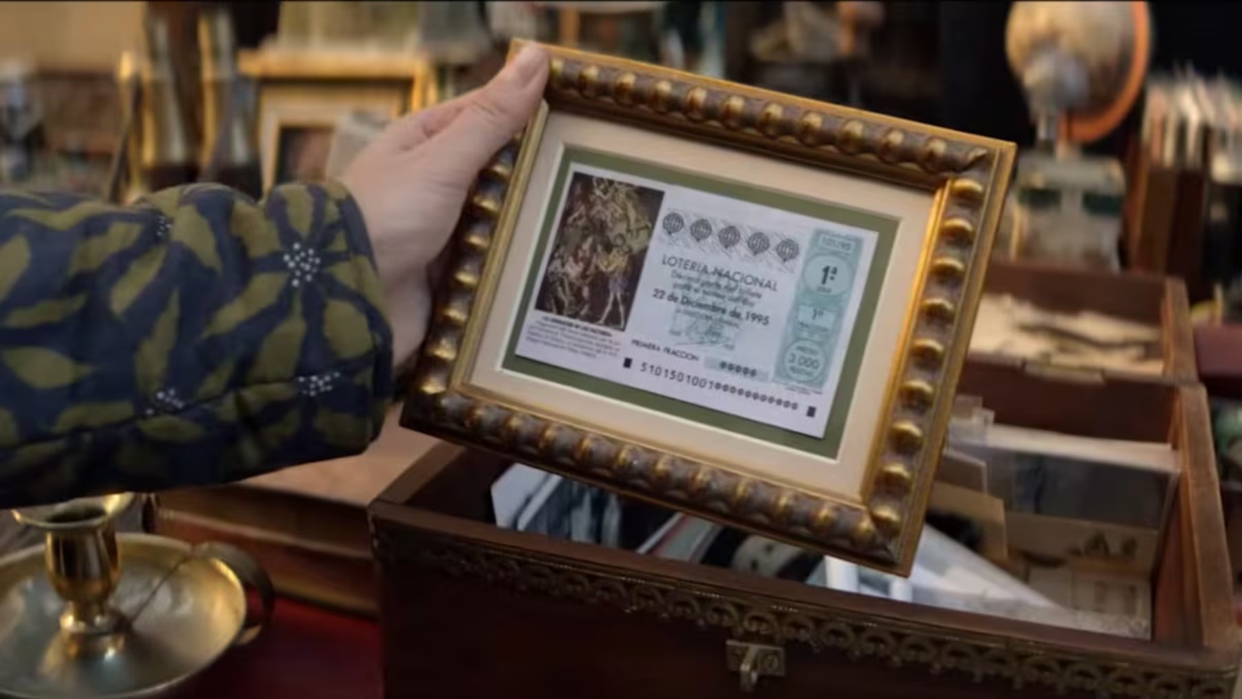 Anuncio de Lotería de Navidad.