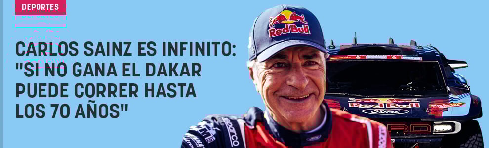 Carlos Sainz es infinito: Si no gana el Dakar puede correr hasta los 70 años