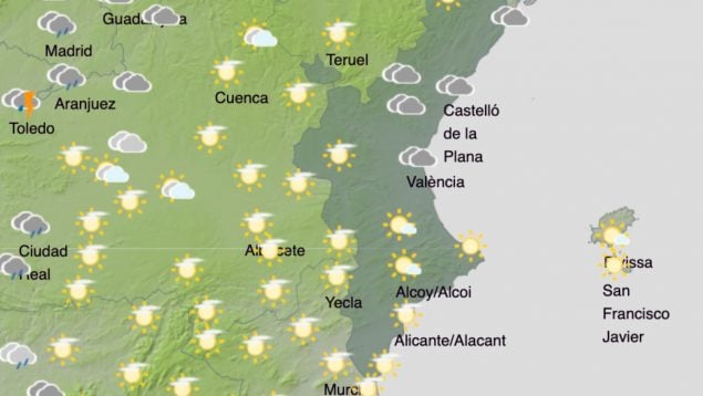 Las temperaturas siguen en ascenso en la Comunidad Valenciana: confirmado por la AEMET