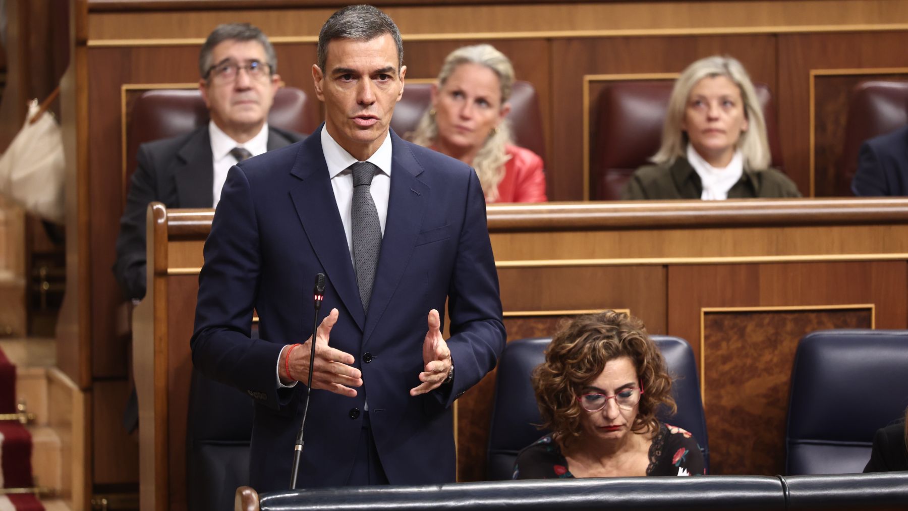 Pedro Sánchez en el Congreso. (EP)