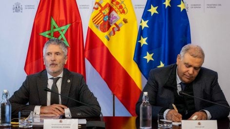 Marlaska y Laftit en Madrid. (EP)