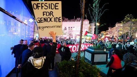 Imagen de la protesta en Londres. (EFE)