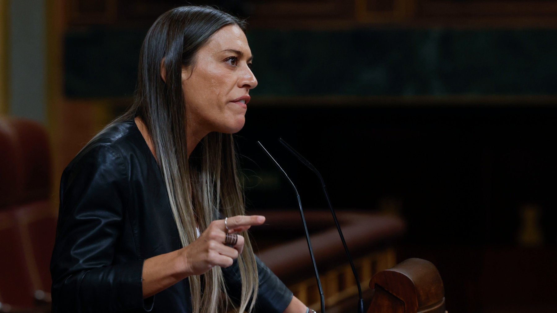 Miriam Nogueras, en el Congreso. (EFE)