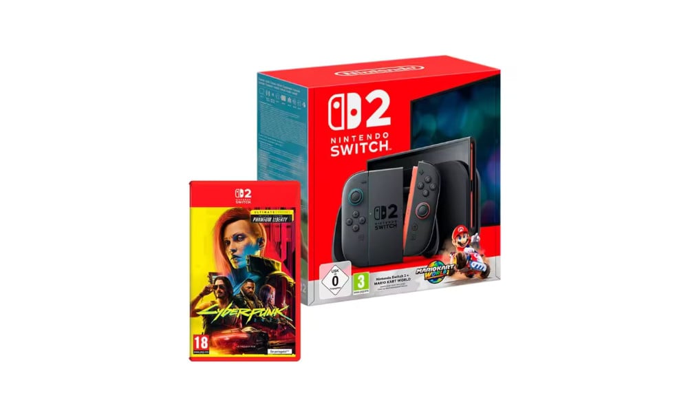 Pack Nintendo Switch 2 + Mario Kart World + Cyberpunk 2077