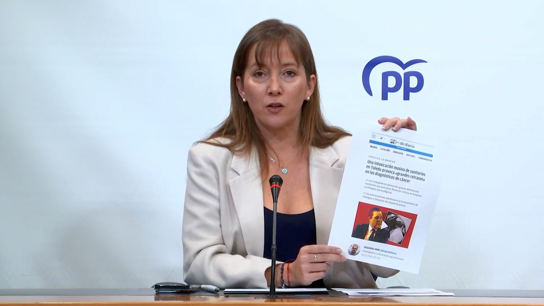 El PP exige la dimisión del consejero de Sanidad de Page tras el escándalo sanitario destapado por OKDIARIO