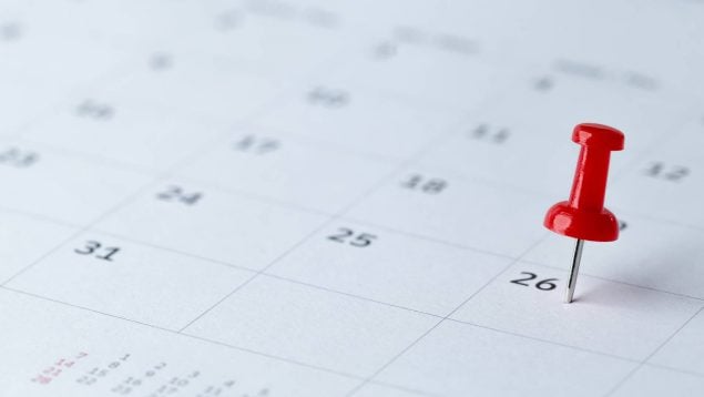 Calendario de festivos