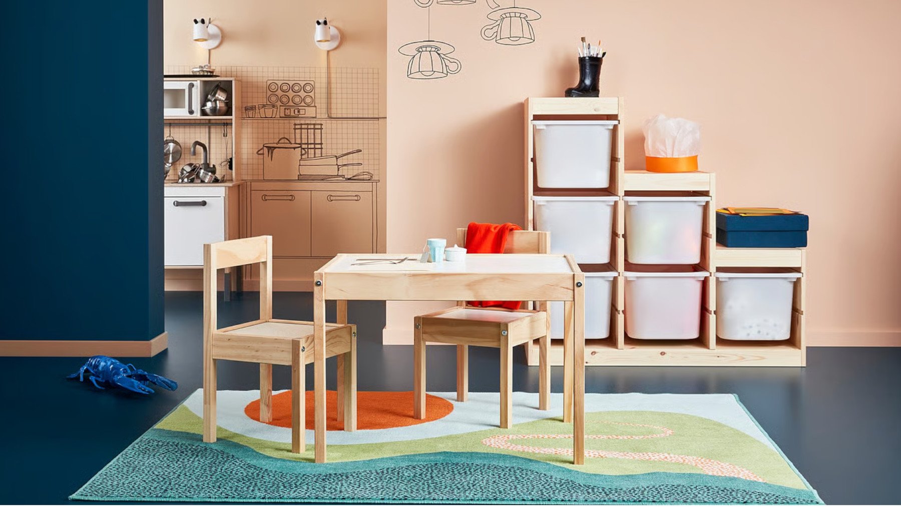 El mejor juego de mesa y sillas niños okd