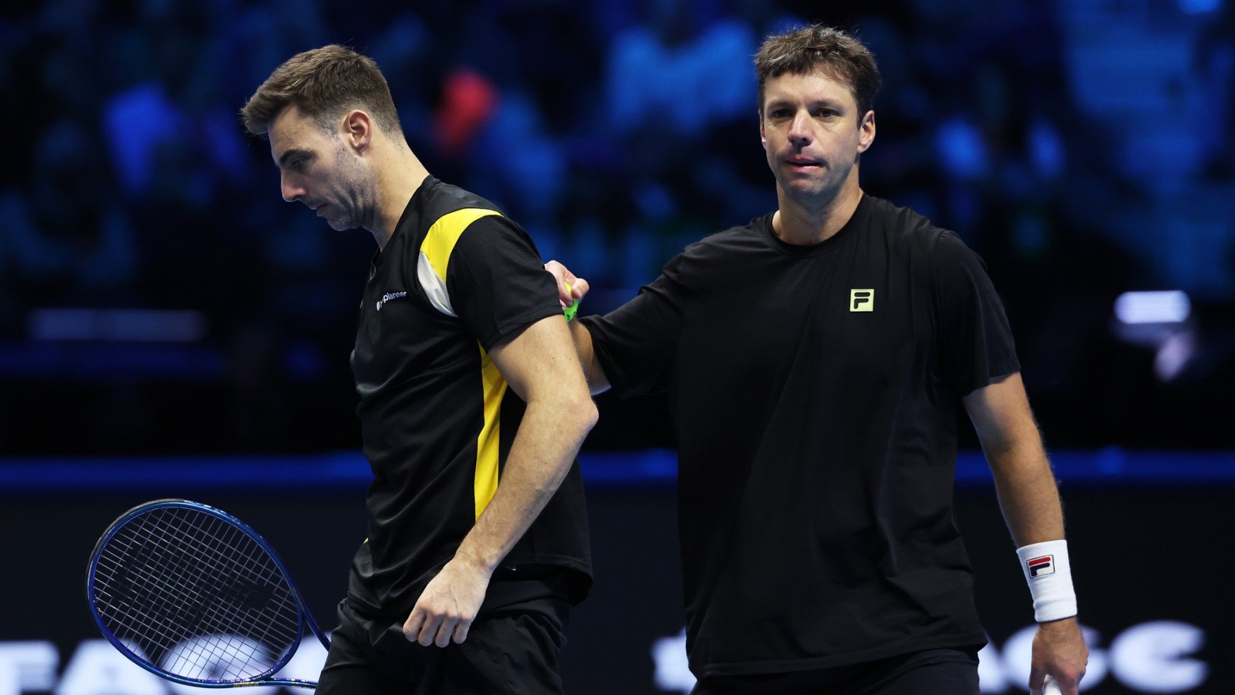Marcel Granollers y Horacio Zeballos tras su derrota. (Getty)