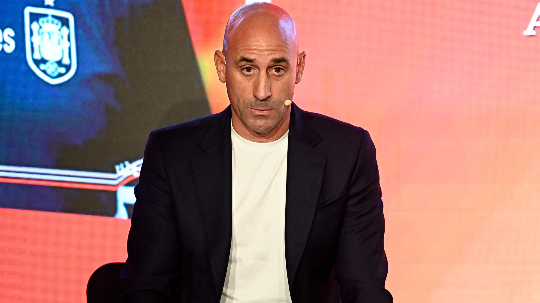 Luis Rubiales durante la presentación. (EP)