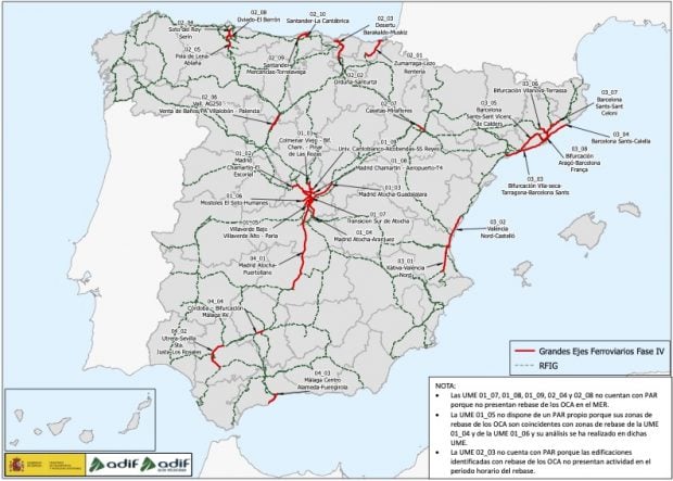 Mapa ruidos trenes