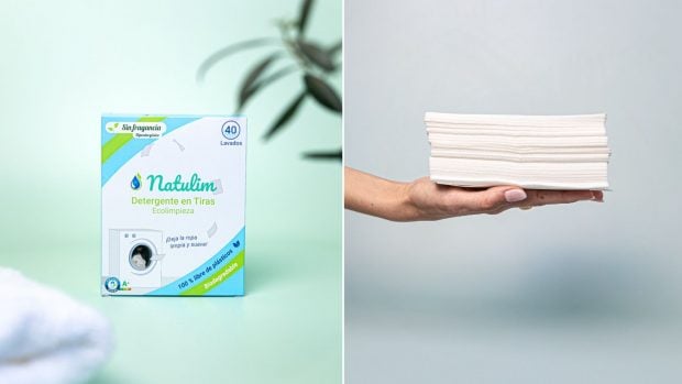 Detergente en tiras de Natulim.