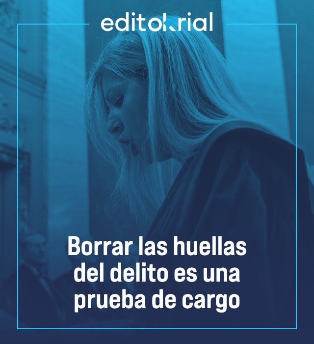 Borrar las huellas del delito es una prueba de cargo