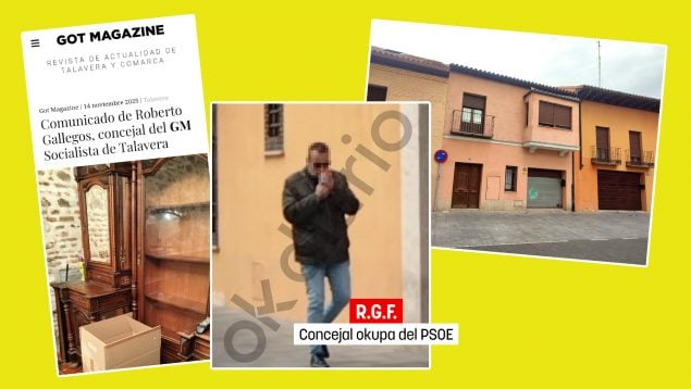 okupa concejal PSOE, Talavera