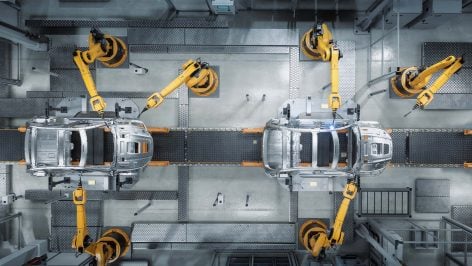 Una fábrica de coches