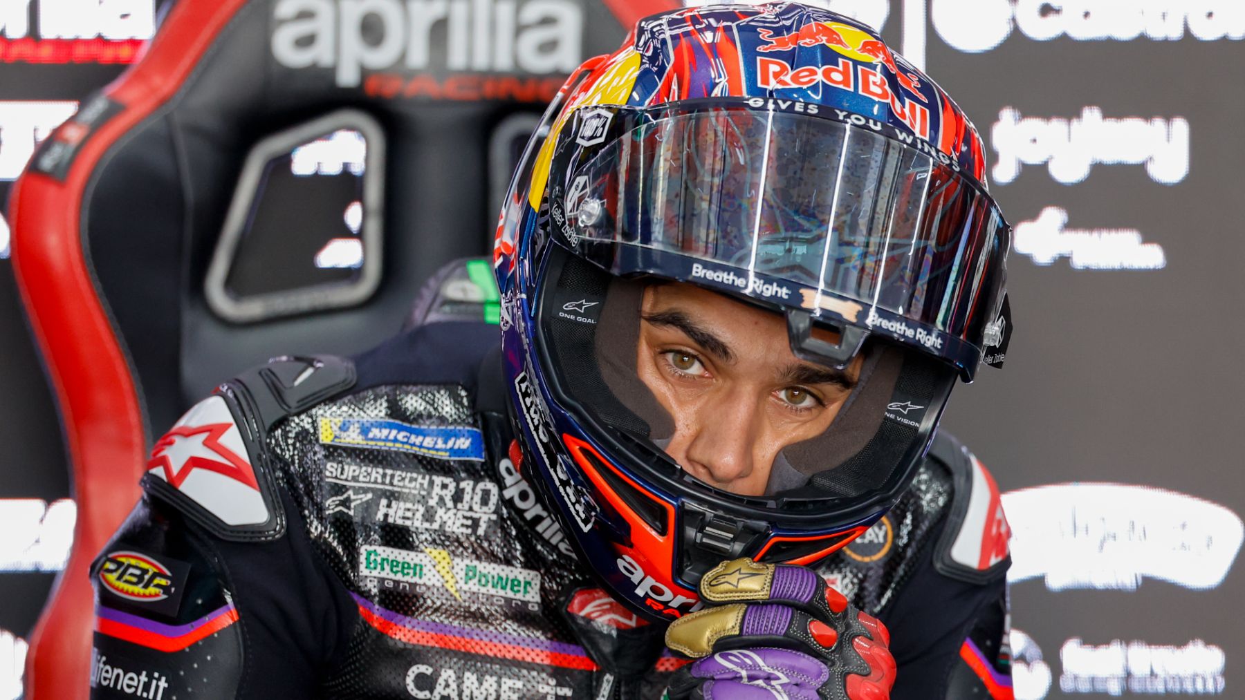 Jorge Martín, durante el GP de la Comunidad Valenciana de MotoGP. (EFE)