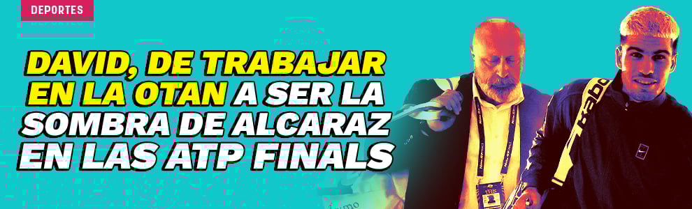 David, de la OTAN a ser la sombra de Alcaraz en las ATP Finals: Le sigo a todos lados menos a dormir