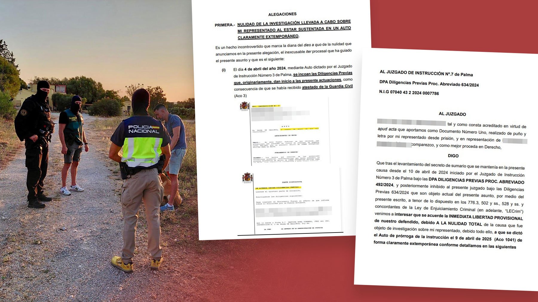 Las defensas de los detenidos de la banda de Milojevic piden su libertad por posibles errores procesales