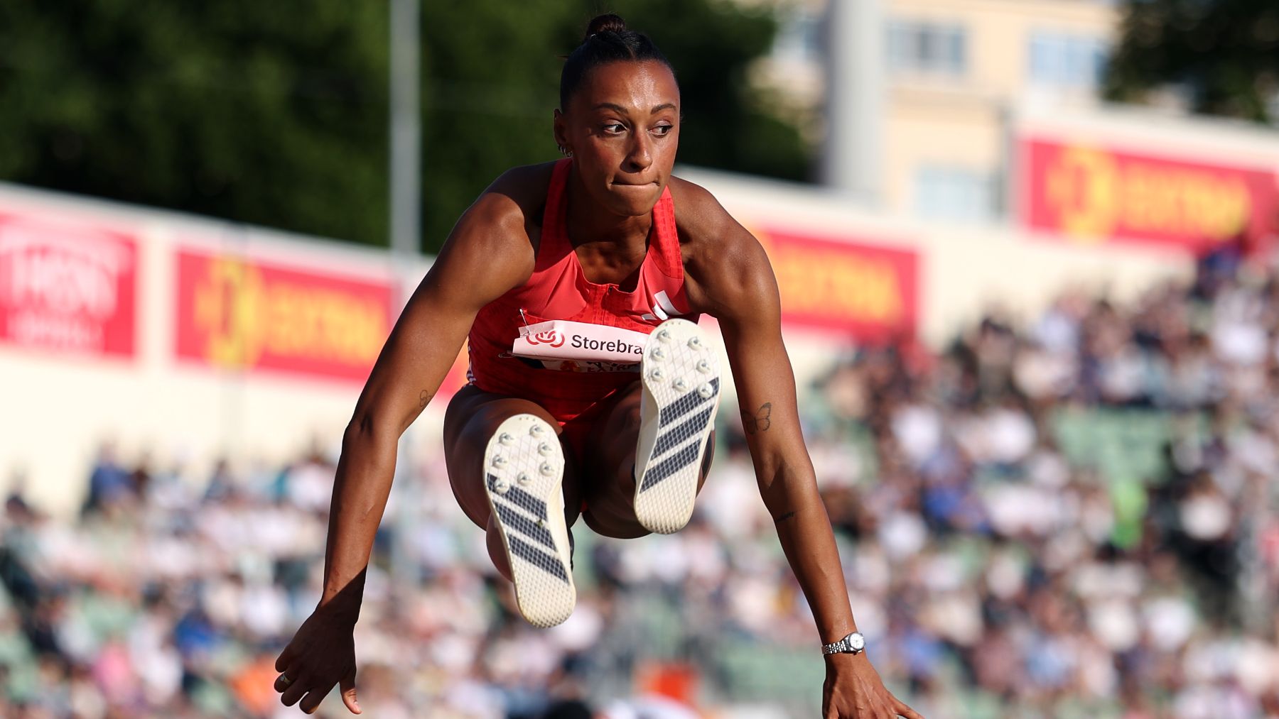 Ana Peleteiro, durante la Diamond League esta temporada. (Getty)