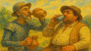 Refrán nunca digas de este agua no beberé en El Quijote, origen refrán nunca digas de este agua no beberé, refranero popular en El Quijote, refrán que solo dice una vez Sancho Panza, Miguel de Cervantes y expresiones populares.