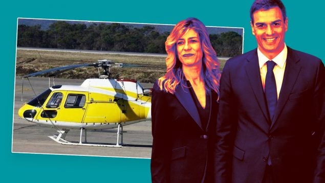 Sánchez helicóptero