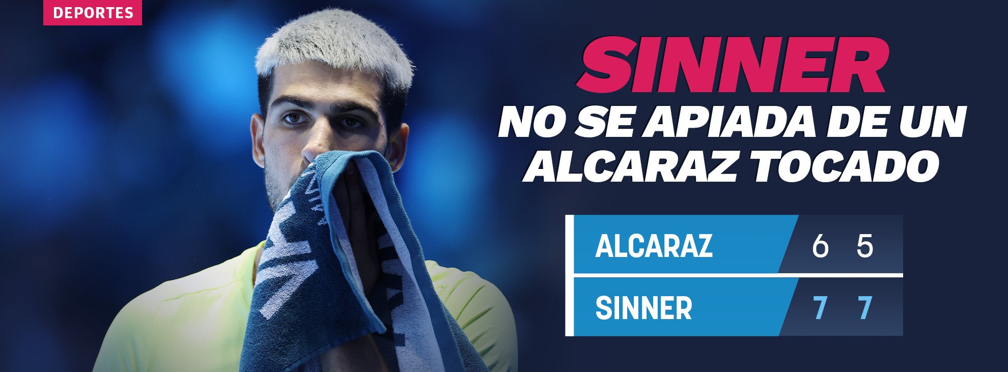 Sinner no se apiada de un tocado Alcaraz y revalida su corona en las ATP Finals