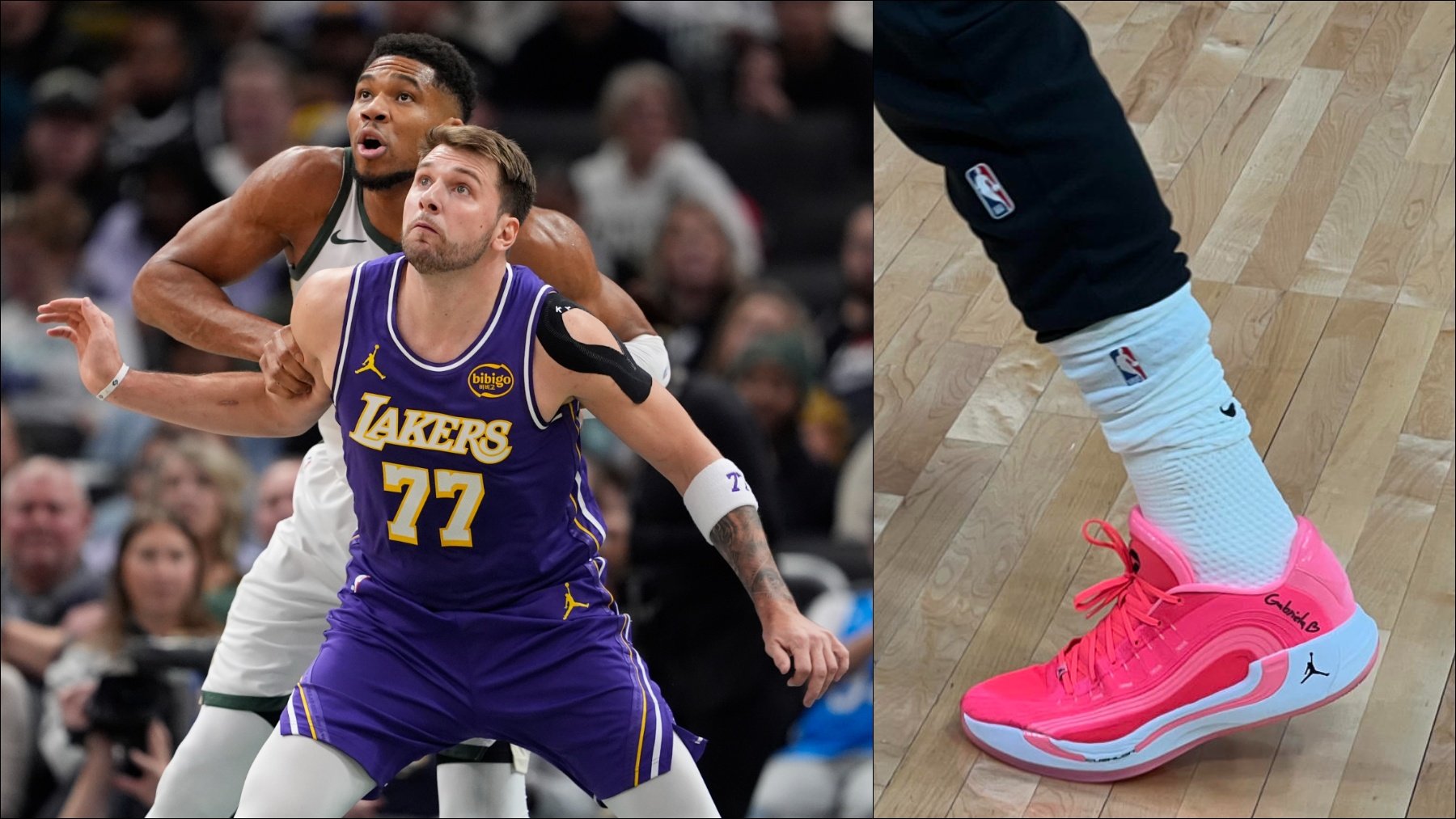 Doncic, Antetokounmpo y la zapatilla del esloveno.