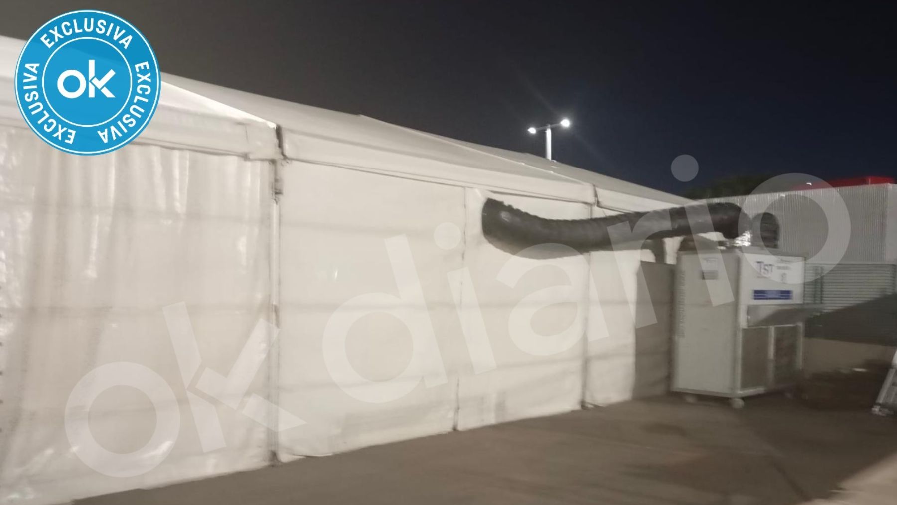 OKBALEARES accede al interior de los módulos para inmigrantes ilegales en el puerto de Palma