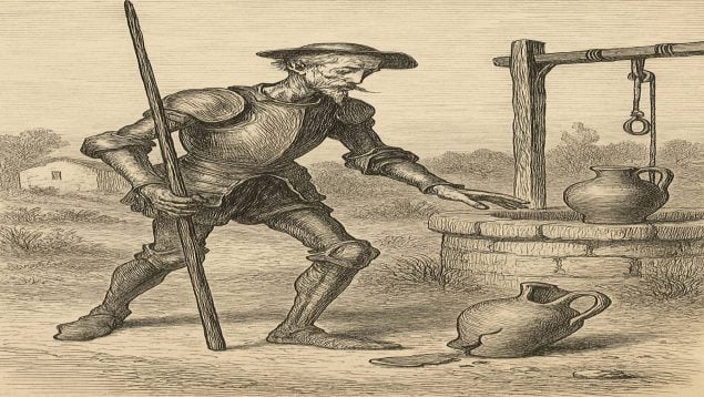 Tantas veces va el cántaro a la fuente que al final se rompe en El Quijote, refranes dichos por don Quijote, refranero popular en El Quijote, expresión que usa don Quijote para amenazar a Sancho.