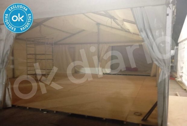 carpas módulos inmigrantes ilegales puerto Palma Estación Marítima