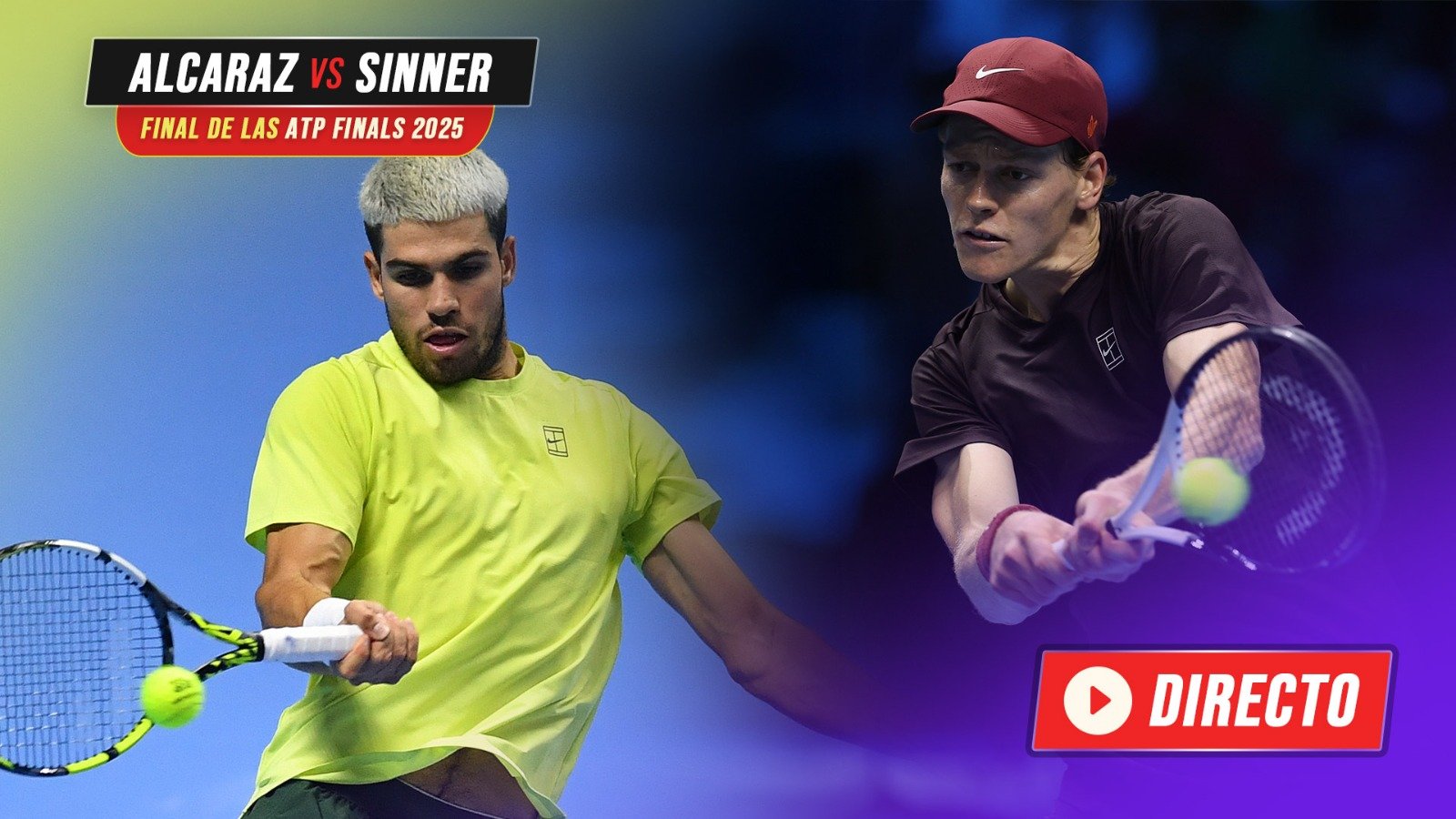 Sigue la final de las ATP Finals entre Alcaraz y Sinner. (Getty)