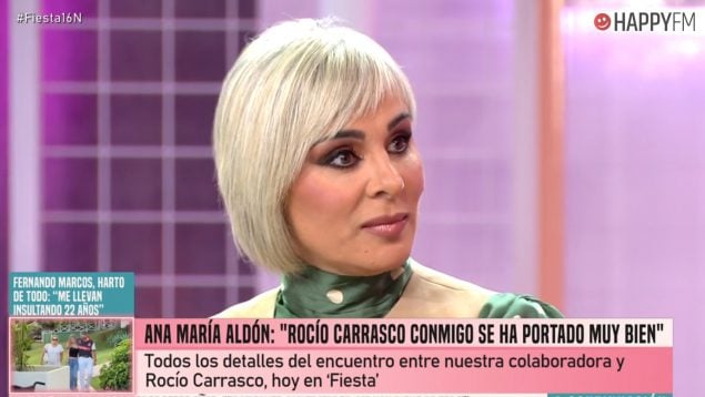 Ana María Aldón en Fiesta. (Mediaset)