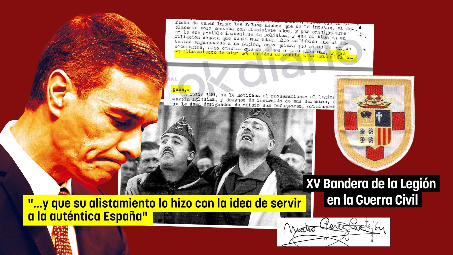 El abuelo de Sánchez declaró que se pasó al Ejército de Franco para servir a la auténtica España