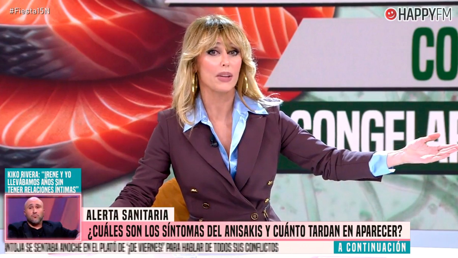 Emma García en Fiesta. (Mediaset)