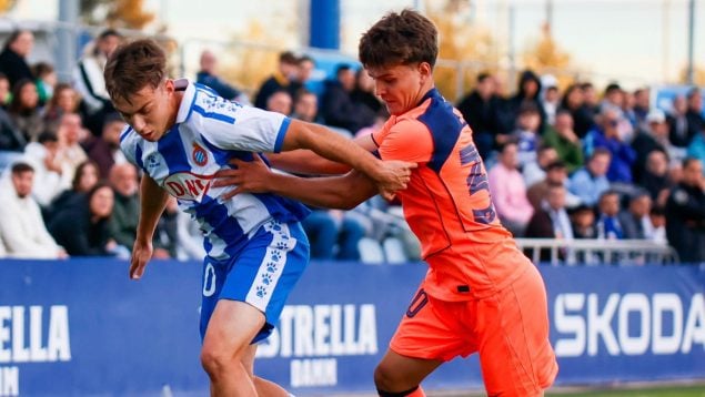 El filial del Espanyol se impuso al principal conjunto de La Masía.