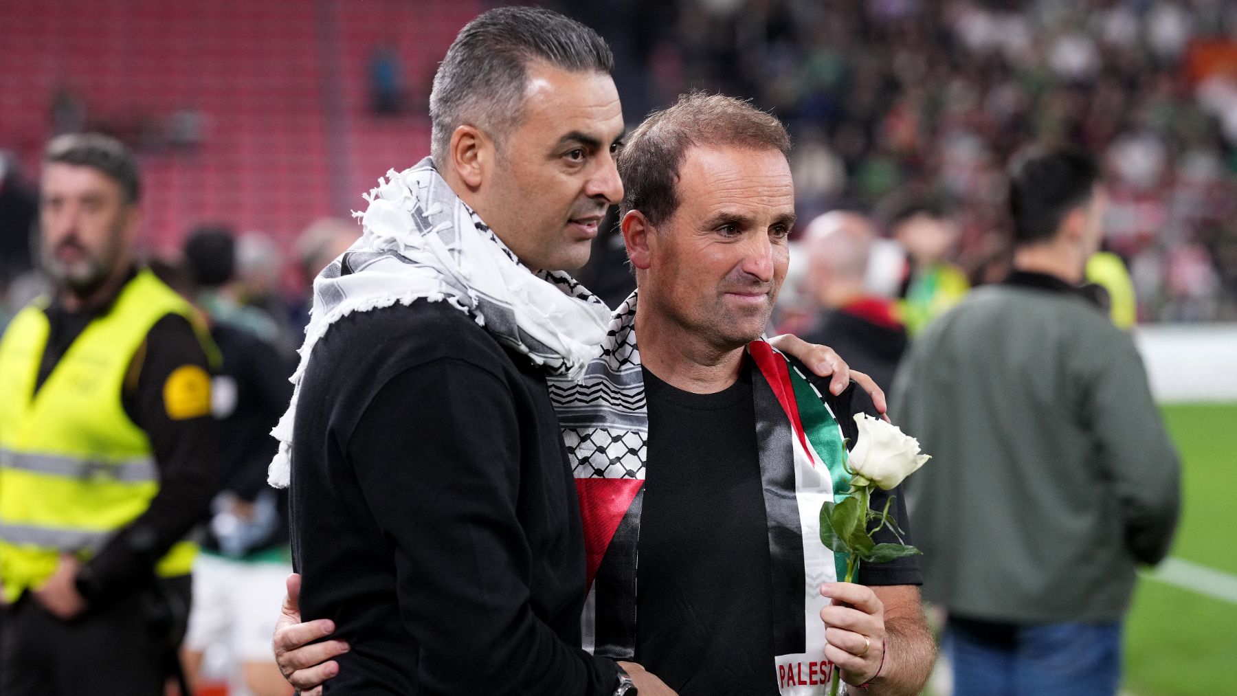 Arrasate pide más partidos de la selección vasca tras el aquelarre propalestino de San Mamés