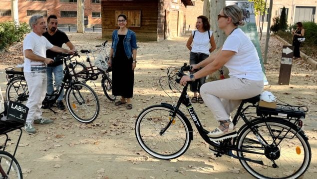 Ciudadanos participantes en la iniciativa Un mes sin mi coche del ayuntamiento de Lérida. (Foto: Ayuntamiento de Lérida).