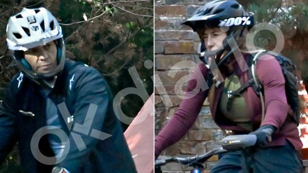 Los escoltas alucinan con la habilidad de Begoña Gómez en bici de montaña: «Descendía que daba miedo»