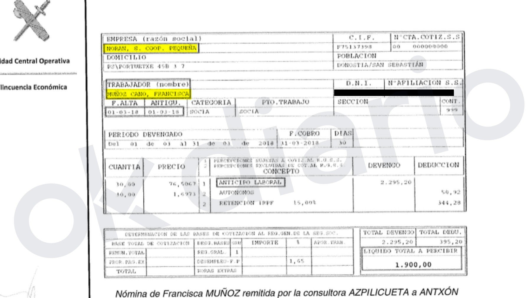 La UCO acredita que el socio constructor de Cerdán le pagó dos pisos en Madrid y contrató a su mujer