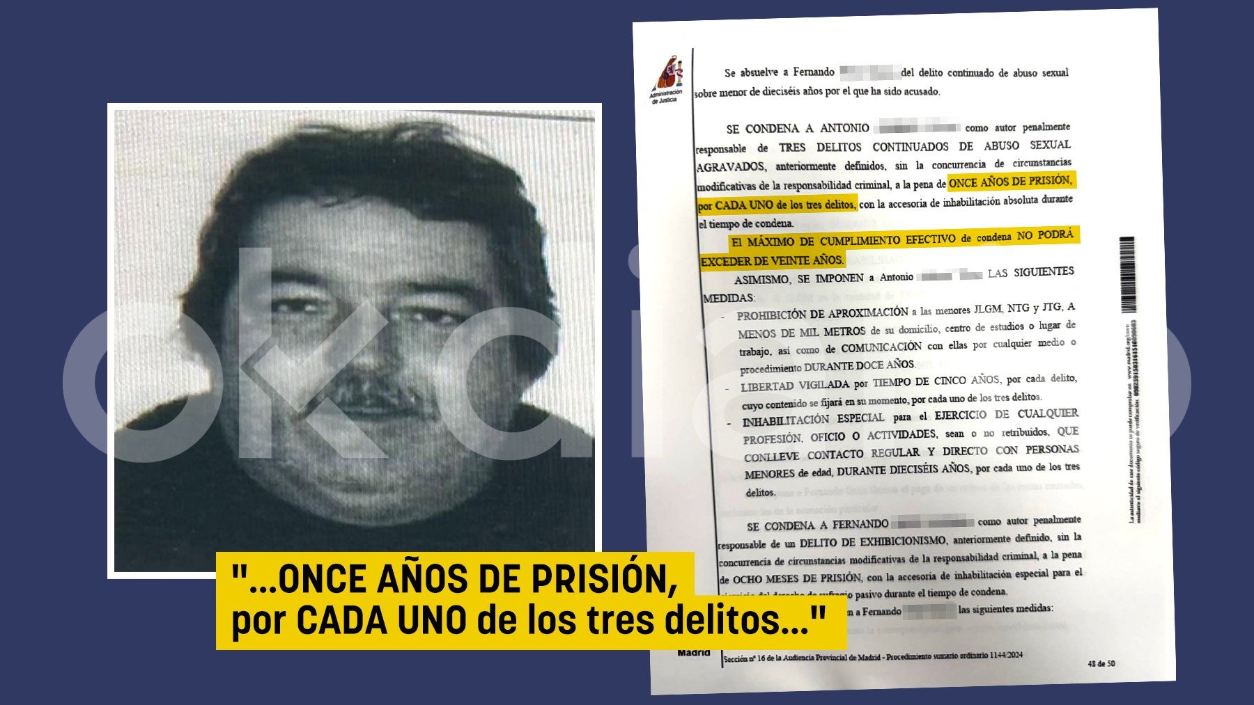 Antonio A., el ‘Pelicot español’ condenado a 33 años.