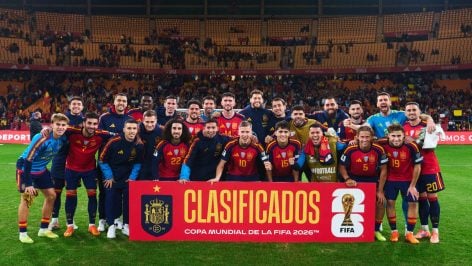 España celebra la clasifiación para el Mundial. (RFEF)