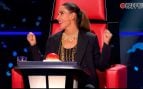 Malú en el plató de La Voz (Atresmedia).