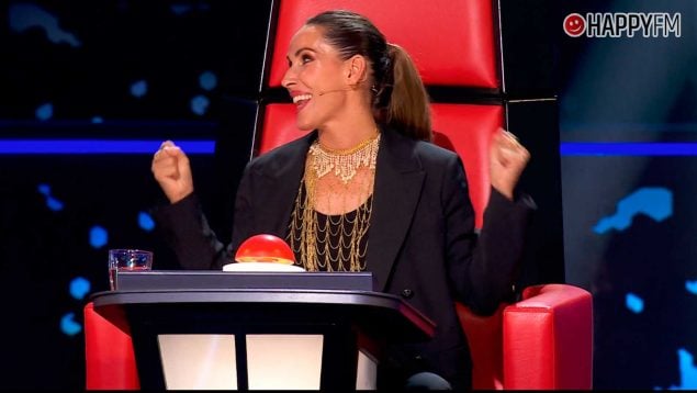 Malú en el plató de La Voz (Atresmedia).