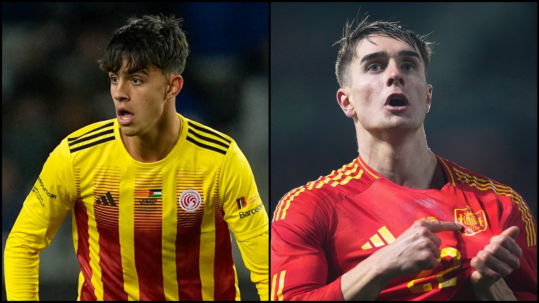 Marc Bernal jugó el Cataluña-Palestina al mismo tiempo que la sub-21 disputaba su partido con Rumanía