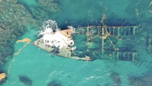 Naufragio, descubrimiento, historia