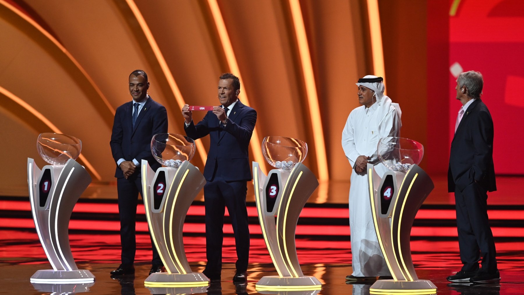 Sorteo del Mundial de 2022. (Getty)