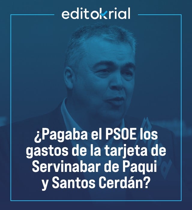 ¿Pagaba el PSOE los gastos de la tarjeta de Servinabar de Paqui y Santos Cerdán?