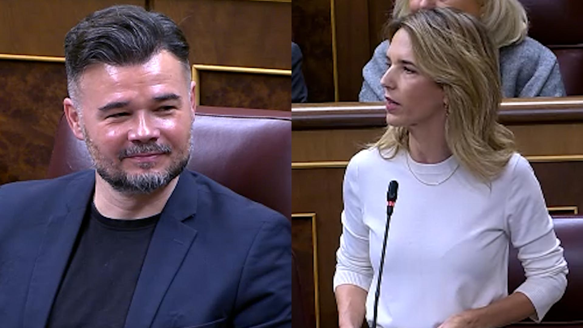 Cayetana retrata la hipocresía de Rufián: Cafre, ¿qué hacía usted la mañana de la DANA? Asaltar RTVE