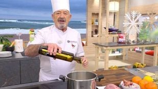 Karlos Arguiñano haciendo sus recetas